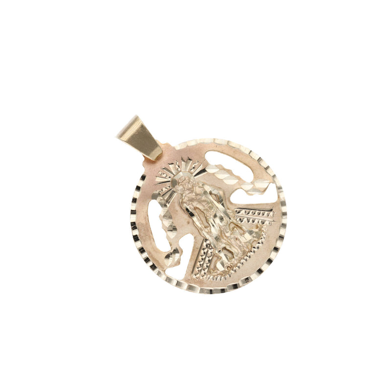 10 Karat Gold St Lazaro Medal