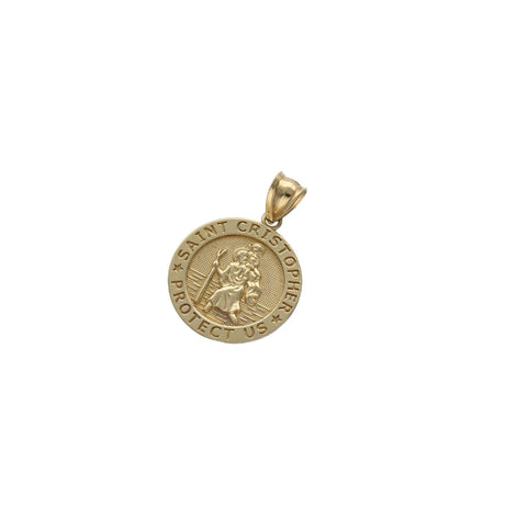 10 Karat Gold St Christopher Medal