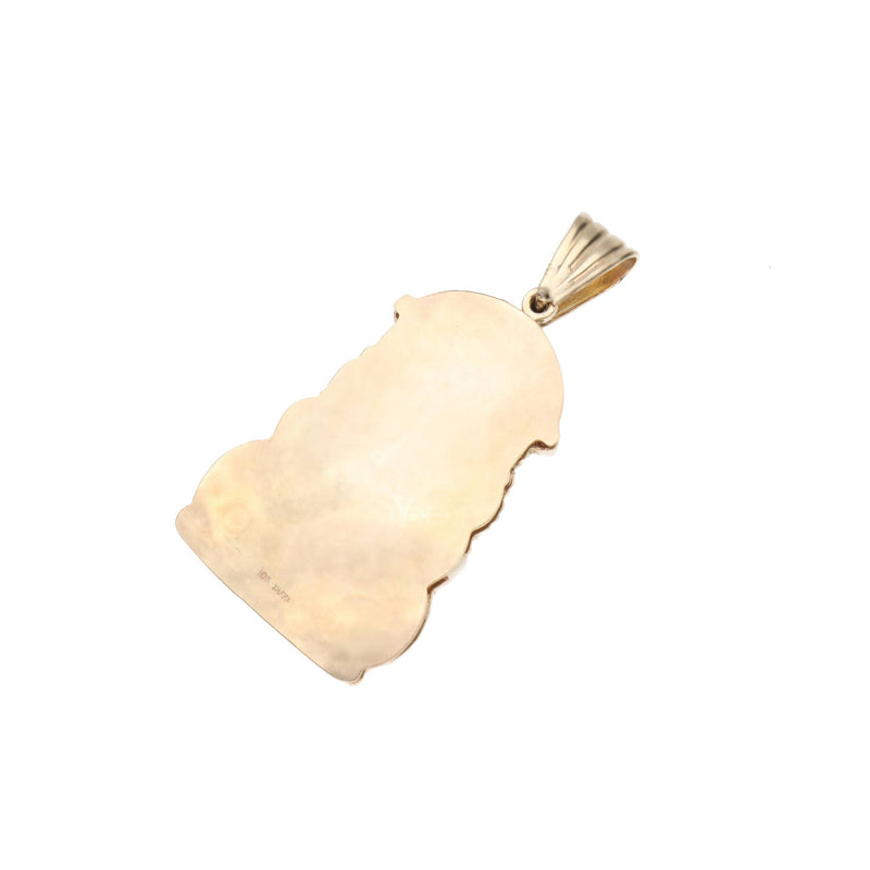 10 Karat Two Tone San Lazaro Medal Charm