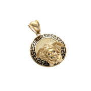 10 Karat Gold Medusa Medal Charm