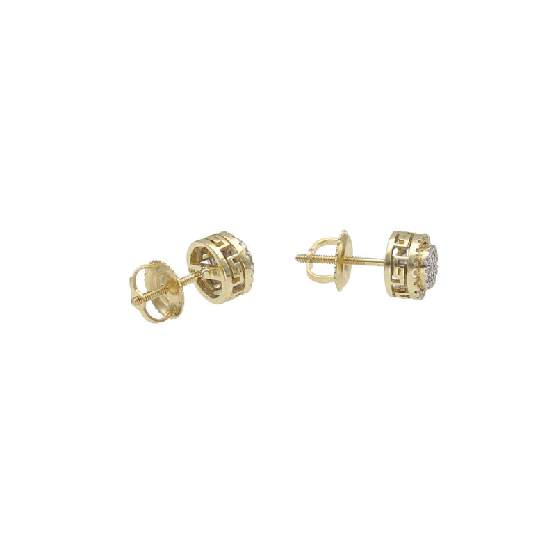 10 Karat Gold & 0.18 ctw Diamond Stud Earrings