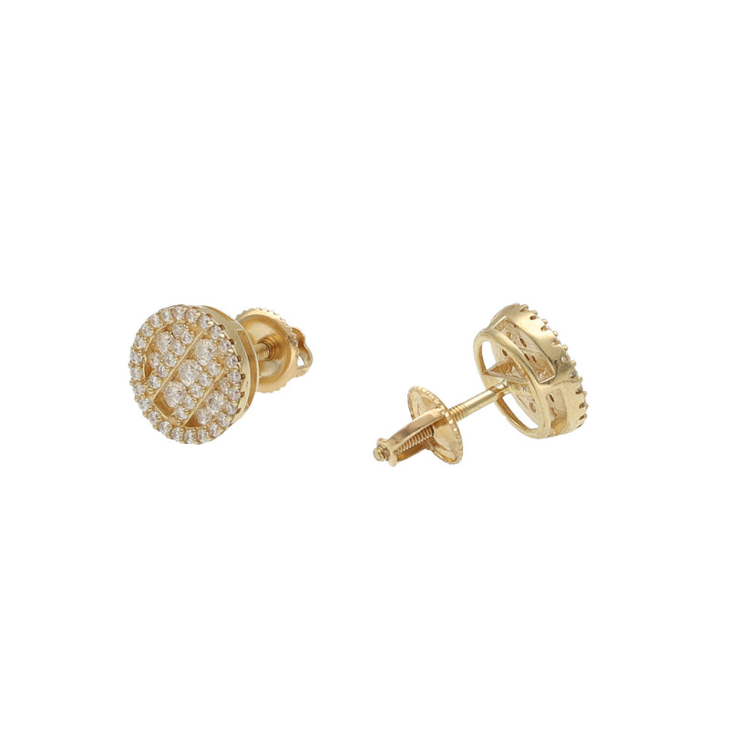 10 Karat Gold Moissanite 0.677ctw VVS Color Stud Earring