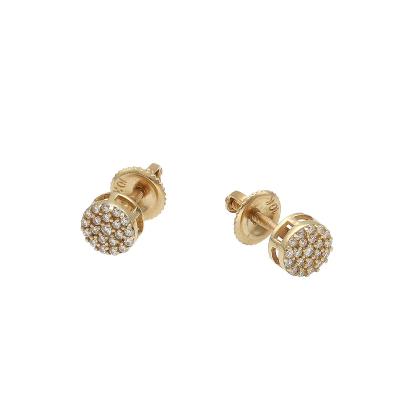 10 Karat Gold Moissanite 0.206ctw VVS Color Stud Earring