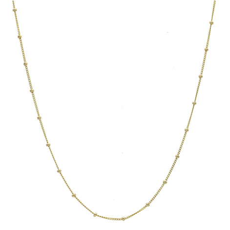 14 Karat Gold Beads Necklace