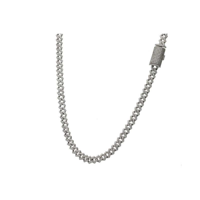 Sterling Silver 925 Moissanite Miami Cuban Chain