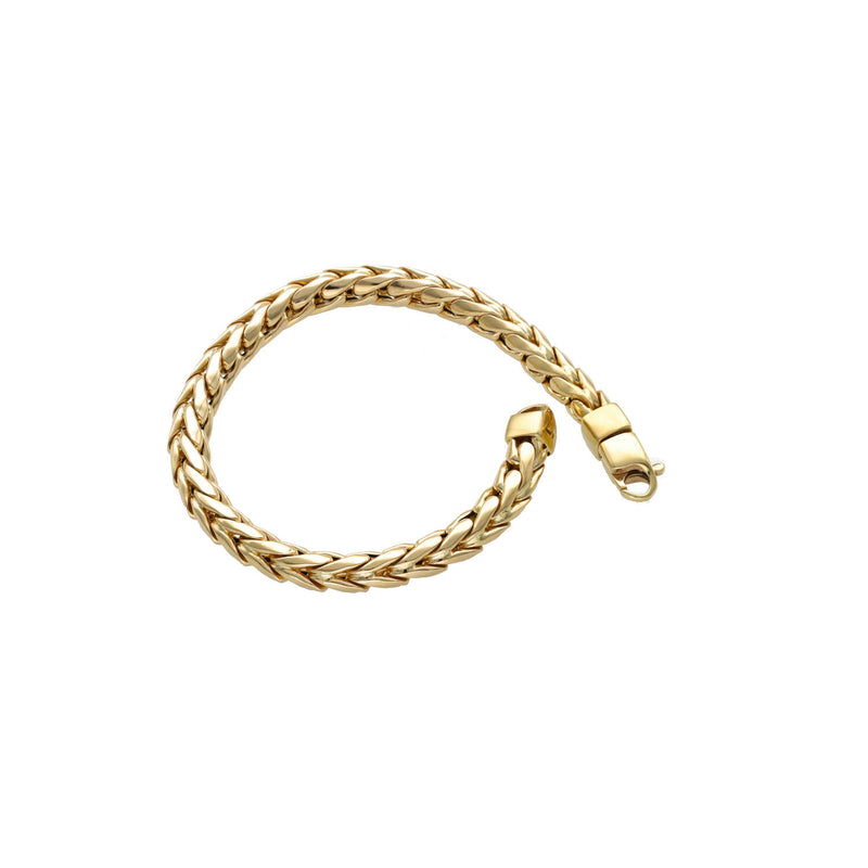 14 Karat Gold Franco Bracelet