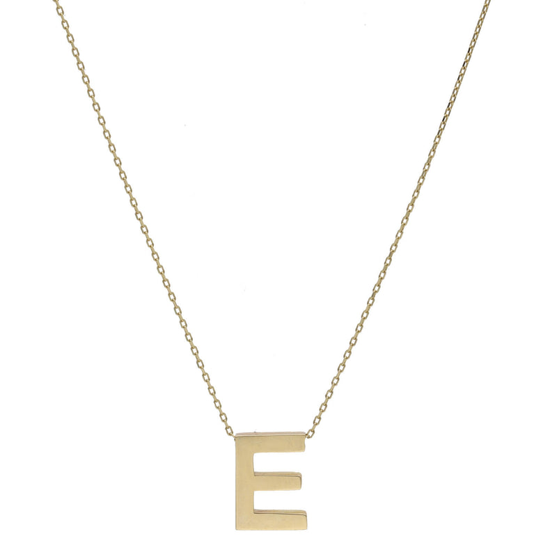 14 Karat Gold Initial Rolo Necklaces