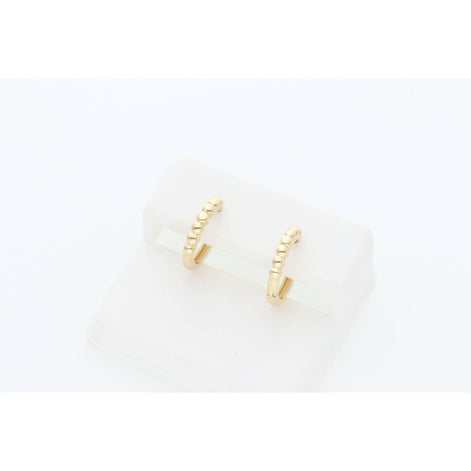 14 Karat Gold Small Hoops Design Earring W:1.6