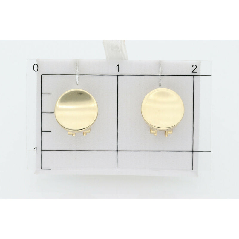10 Karat Gold Circle Plain Earrings