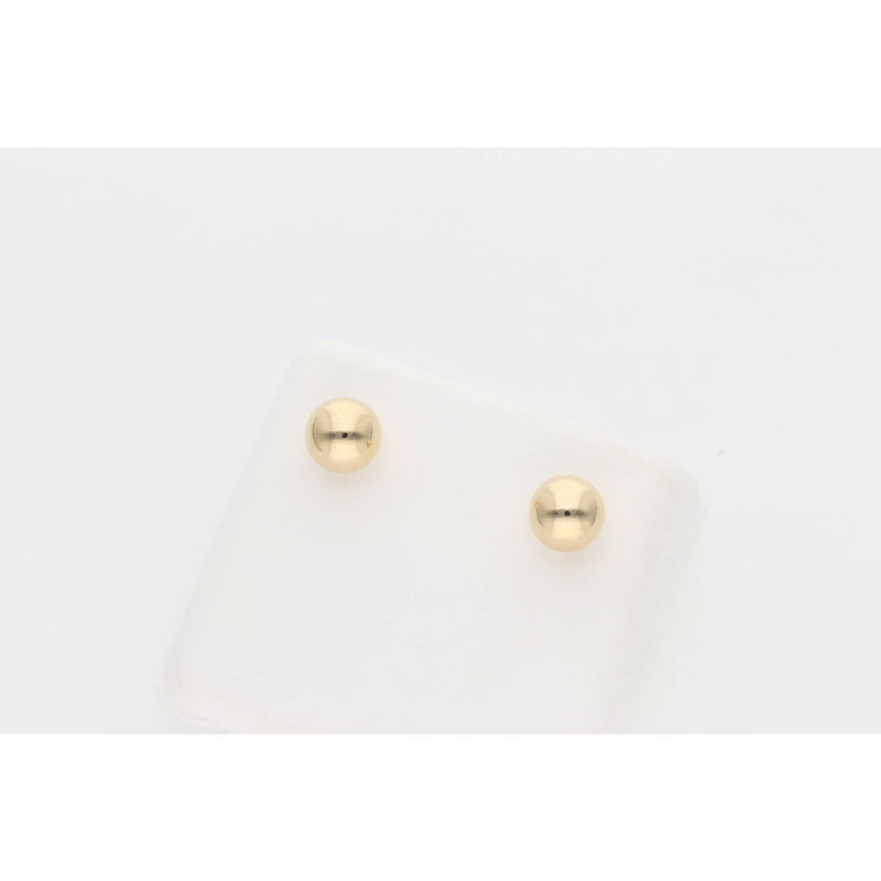 14 Karat Gold Small Ball Stud Earring W: 0.43