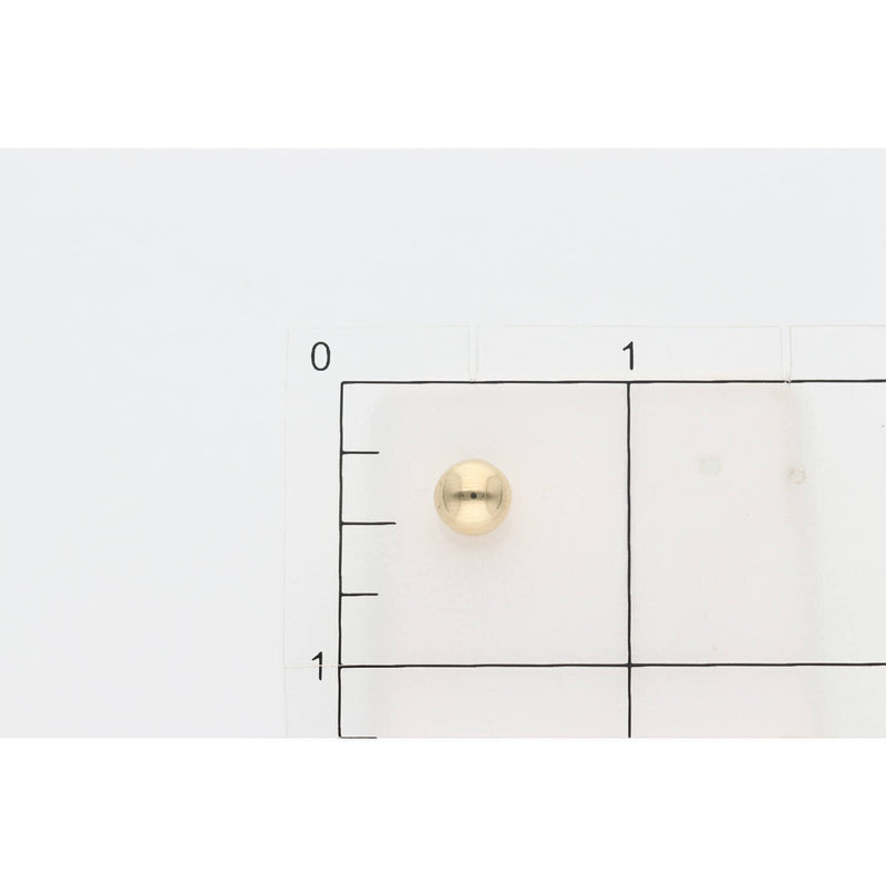 14 Karat Gold Small Ball Stud Earring W: 0.43