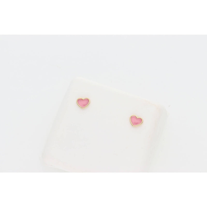 14 Karat Gold Heart Stud Earring W.2