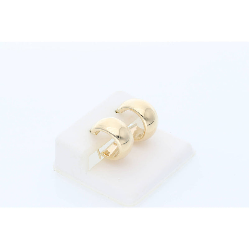 14 Kt G Wide Plain Hoops X-Small Ear W:2.8
