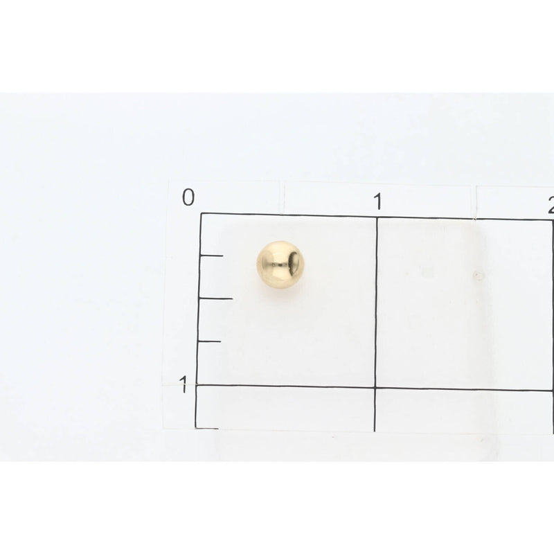 14 Karat Gold Plain Ball Stud Earring 7mm