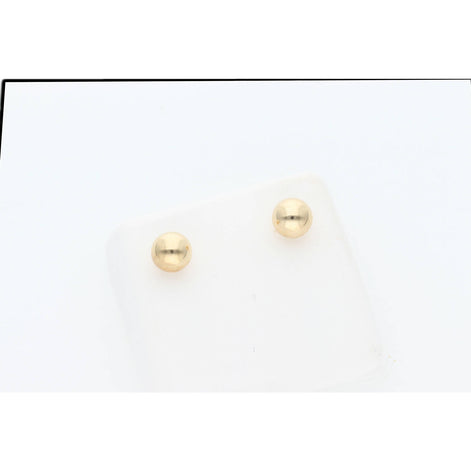 14 Karat Gold Plain Ball Stud Earring 7mm