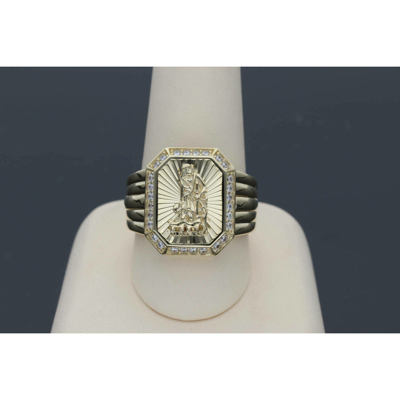 14 Karat Gold & Cz Lazaro Ring