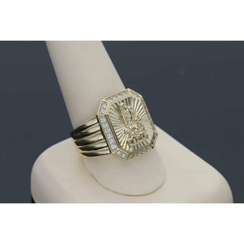 14 Karat Gold & Cz Lazaro Ring