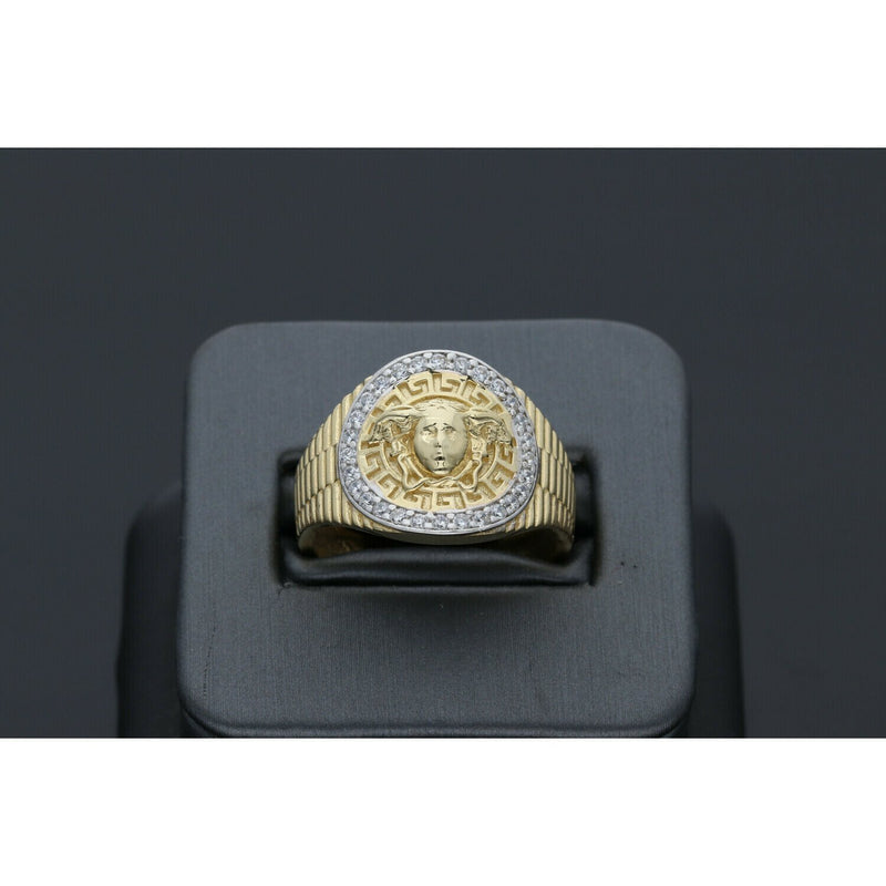 14 Karat Gold Medusa Ring