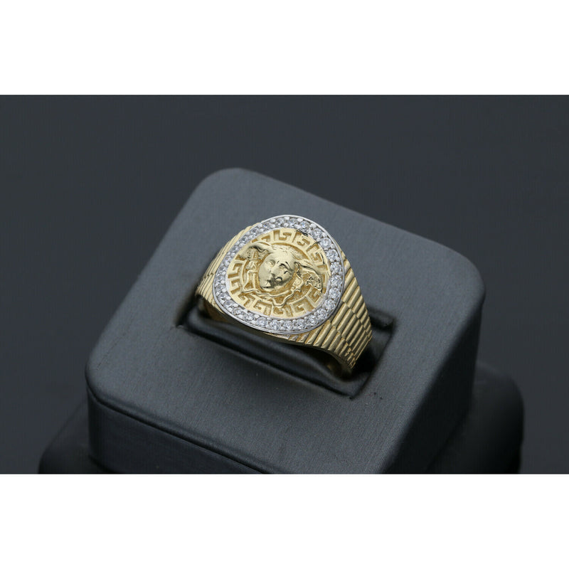 14 Karat Gold Medusa Ring