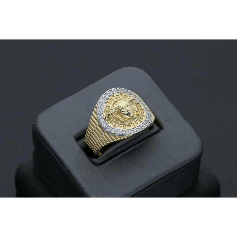 14 Karat Gold Medusa Ring