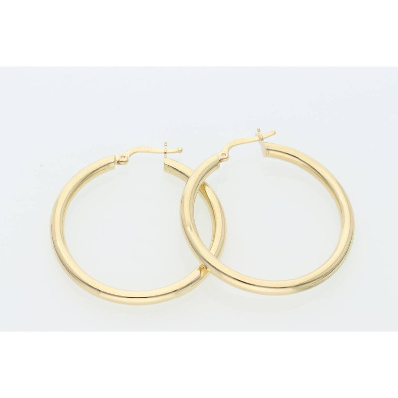 14 Karat Gold Ultra Fancy Hoop Earrings W:3.9