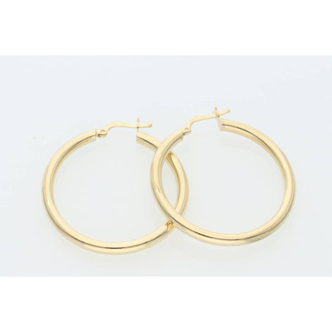 14 Karat Gold Ultra Fancy Hoop Earrings W:3.9