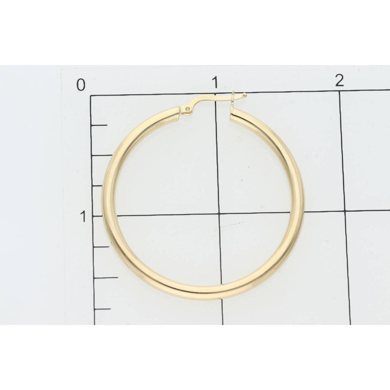 14 Karat Gold Ultra Fancy Hoop Earrings W:4.8