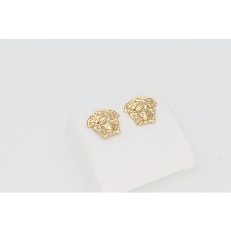 10K Gold Medusa Earring W:2