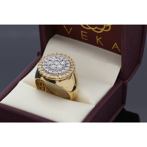 Gold Diamond Mens Ring