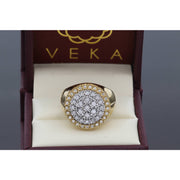 10K Gold Diamond Mens Ring