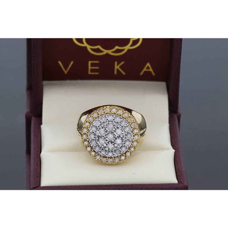10K Gold Diamond Mens Ring