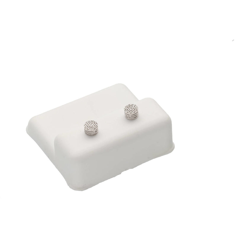 A pair of Men's 10K Gold Diamond Stud Earrings 0.15ctw Round Cut Natural Diamonds"
