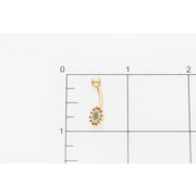 Almost 1 inch Belly ButtonBody Jewelry Piercing in Real 14 Karat Gold