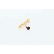 14K Gold Azabache Pin Charm - Traditional Protection Jewelry by Veka Jewelry