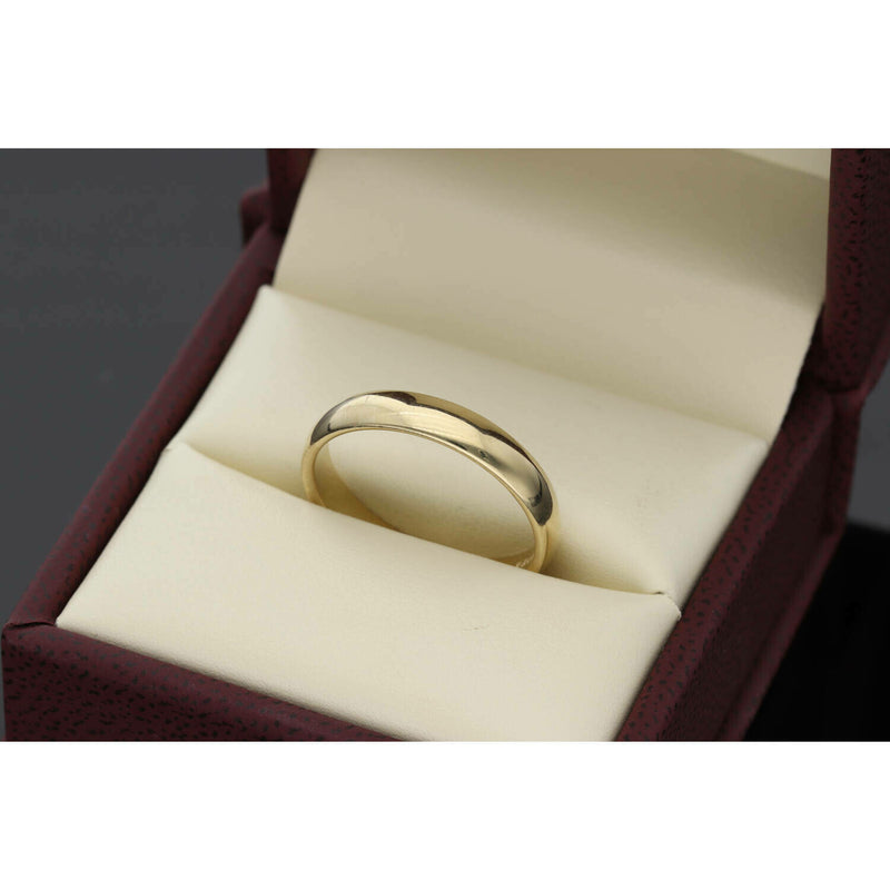 14K Gold Wedding Band Plain 5mm
