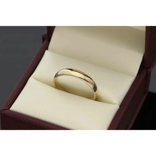14K Gold Wedding Band Plain 5mm