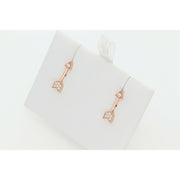 14 Karat Gold 0.15 ctw Diamond Arrow Stud Earrings - Veka Jewelry