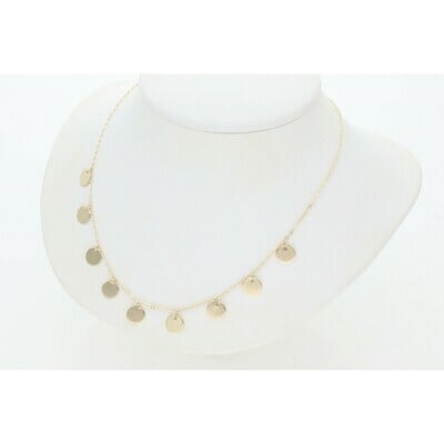 14K G  Little Circles Rollo Necklace 1 x 18" W: 2.1