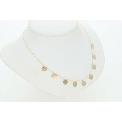 14K G  Little Circles Rollo Necklace 1 x 18" W: 2.1