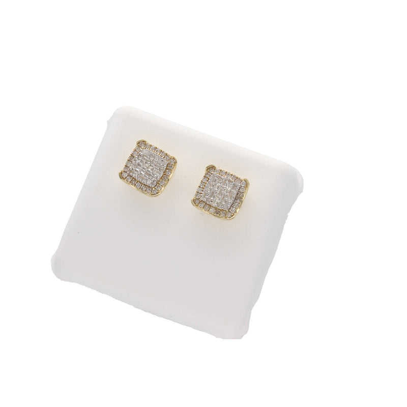 10K Gold 1/2 Ctw Diamond Stud Earrings