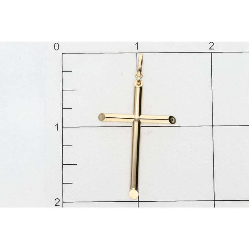 14K Gold Cross plain W:1.4