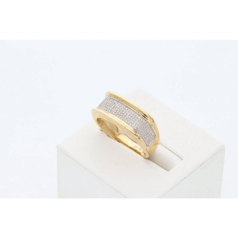 10K Gold 0.35 ctw Diam Wedd Band S:9.5 W:5.4