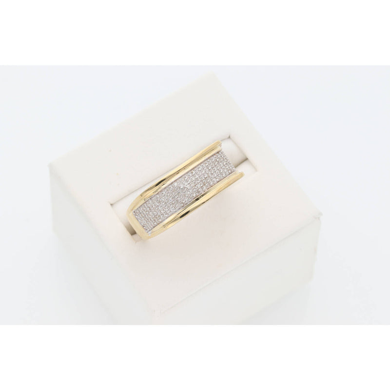 10K Gold 0.35 ctw Diam Wedd Band S:9.5 W:5.4