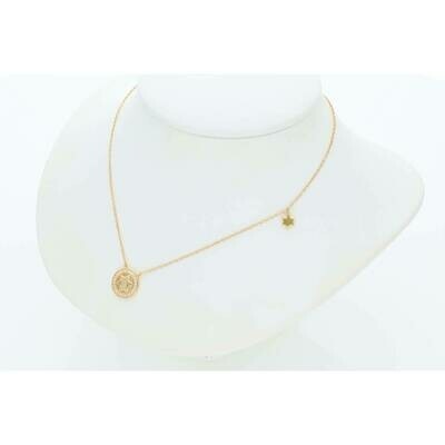 14K G D Star Of David Necklace 1 x 18" W: 1.5 ~