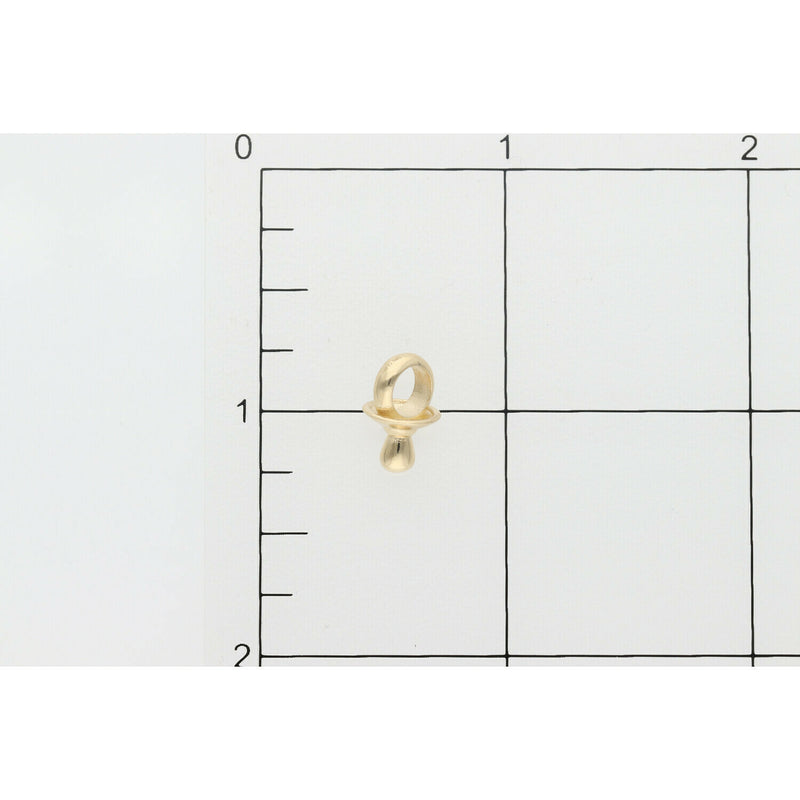 14 Karat Gold Pacifier Fancy Charm W:1.5