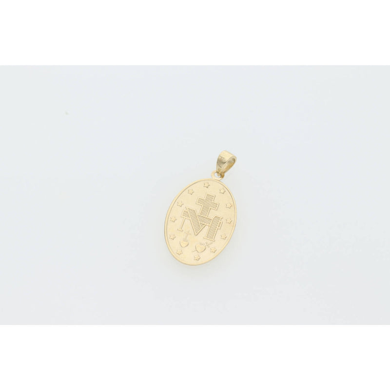 14 Karat Gold Virgin Mary Charm W:2.5