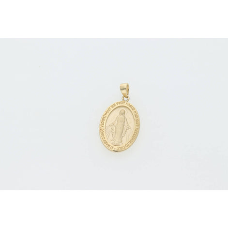 14 Karat Gold Virgin Mary Charm W:2.5