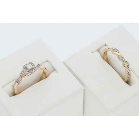 10 Karat Gold 1\3 Ctw Diamond Ciara Bridal Duo Set Ring