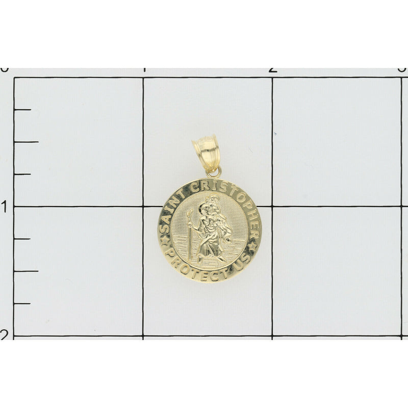 10 Karat Gold St Christopher Medal