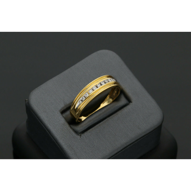 Diamond Mens Band Ring